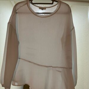 Listicle Cream Blouse